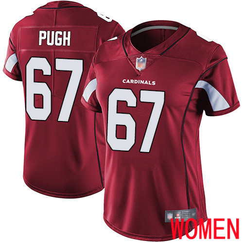 Arizona Cardinals Limited Red Women Justin Pugh Home Jersey NFL Football 67 Vapor Untouchable